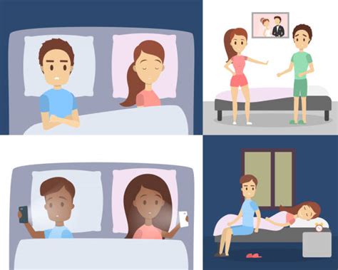 40 Bored Couple Bed Stock Illustrations Royalty Free Vector Graphics And Clip Art Istock