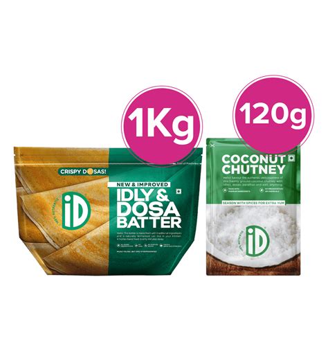 Buy ID Fresh Id Fresh Idli Dosa Batter And Coconut Chutney 1 Combo