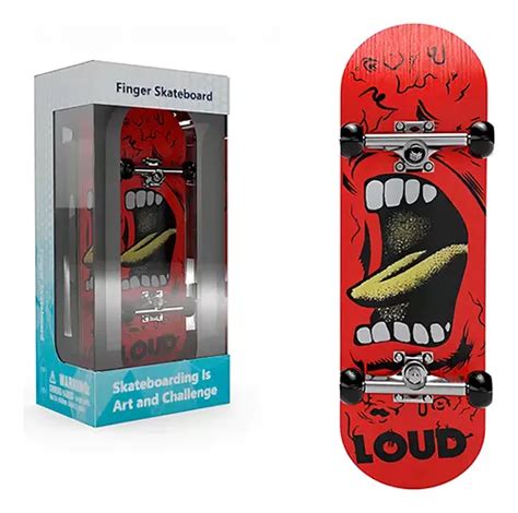 Fingerboard Brinquedo Skate De Dedo Profissional Rolamento Cor Das