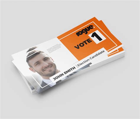 DL Election Candidate Marketing Cards - Rogue Print and Mail