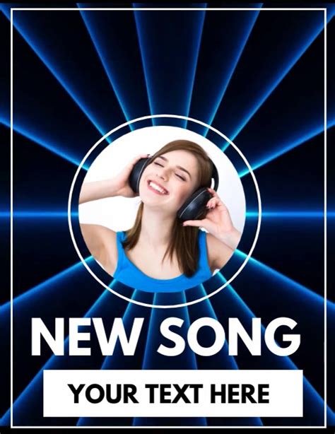 New Song Release Promotion Advertisement Template Postermywall