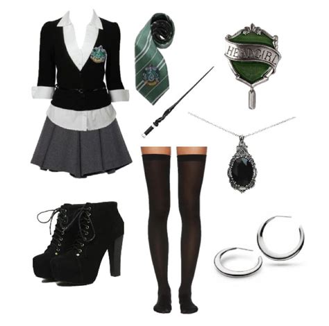 Slytherin Uniform Harry Potter Outfits Slytherin Fashion Hogwarts