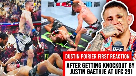 Dustin Poirier First Reaction After Getting Knockout By Justin Gaethje