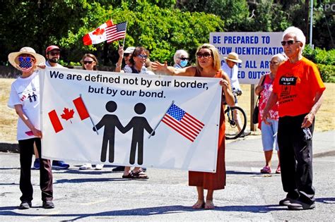 Protest held to get Point Roberts border open again - Delta Optimist