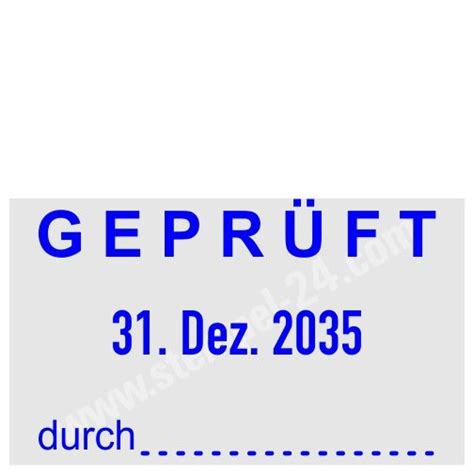 Stempel Gepr Ft Am Durch Trodat Professional