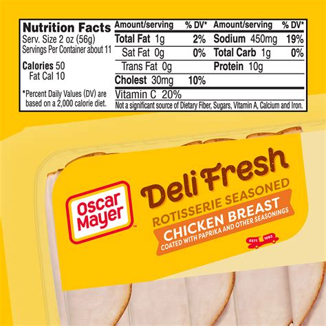 Buy Oscar Mayer Deli Fresh Rotisserie Seasoned Sliced Chicken Breast