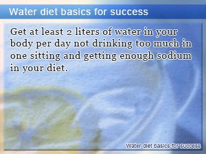 Water Diet Plan to Detox and Lose Weight Drinking Water | Slism