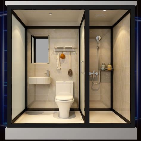 Multi Function Prefab Toilet Shower All In One Bathroom Units Prefab