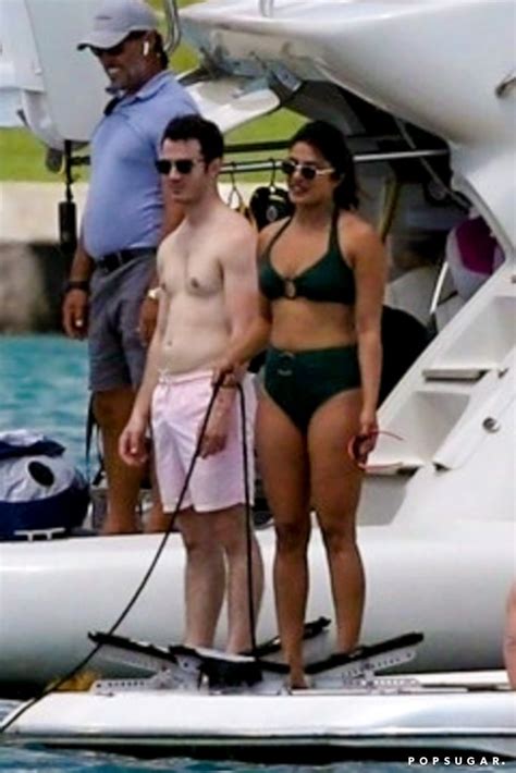 Priyanka Chopra S Black Bikini With Nick Jonas In Miami Popsugar