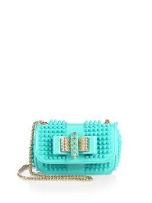 Christian Louboutin Sweet Charity Studded Patent Leather Mini Shoulder