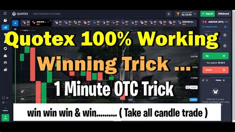 1 Minute Winning Trick 100 Working Quotex Best Strategy No Loss