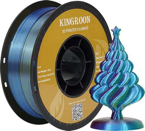 Amazon Kingroon Pla Filament Triple Color Silk Pla Filament