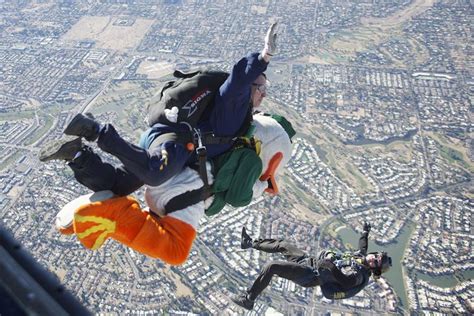 The Oregon Duck Jumping From The Plane Photo By Bruce Ely Oregon