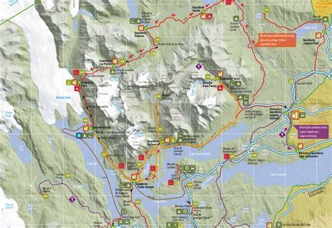 mapa turistico torres del paine revela rutas impresionantes  secretos