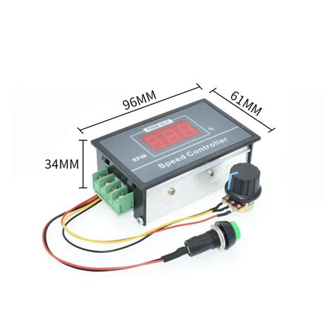 30A Digital LED DC Motor Speed Controller DC 6 60V Grandado