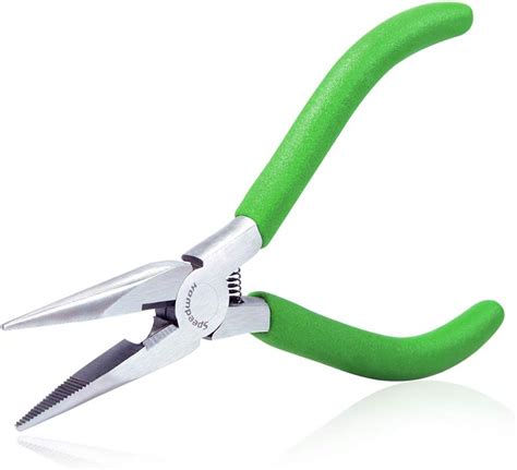 SPEEDWOX Mini Long Nose Pliers 5 1 2 Inches Chain Nose Pliers With Wire