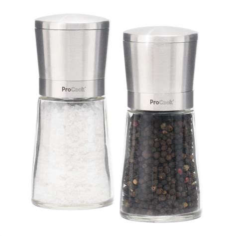 Stainless Steel Salt And Pepper Mill Set Procook