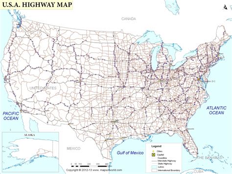 Printable Road Map Of Usa - Maplewebandpc - Free Printable Road Maps ...