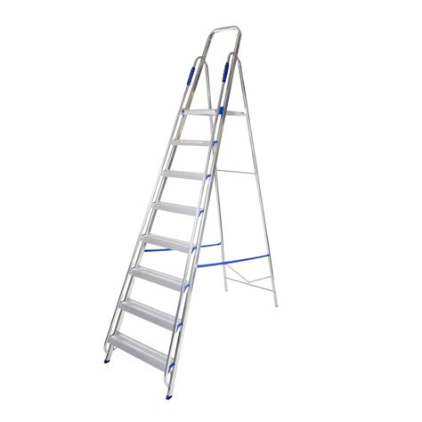 Abru 8 Tread Aluminium Step Ladder Departments Diy At Bandq