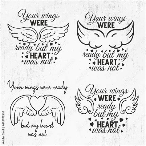 Obraz Na P Tnie Your Wings Were Ready But My Heart Was Not Svg Bundle