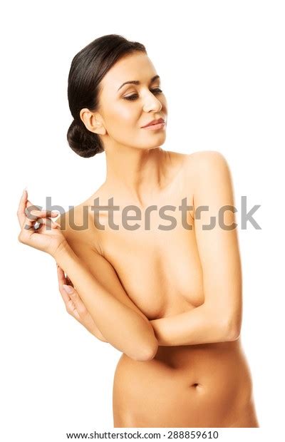 Portrait Nude Woman Covering Her Breast Stock Photo Shutterstock