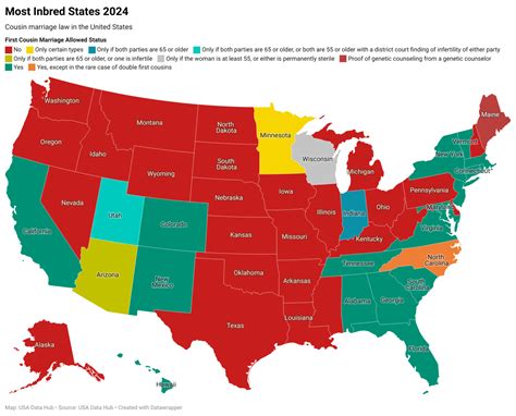 Most Inbred States 2024 Usa Data Hub