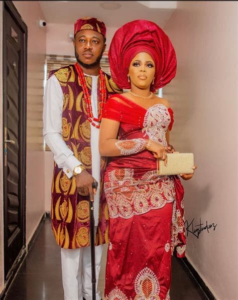 Red Nigerian Igbo Wedding Suit. Igbo Traditional Wedding - Etsy