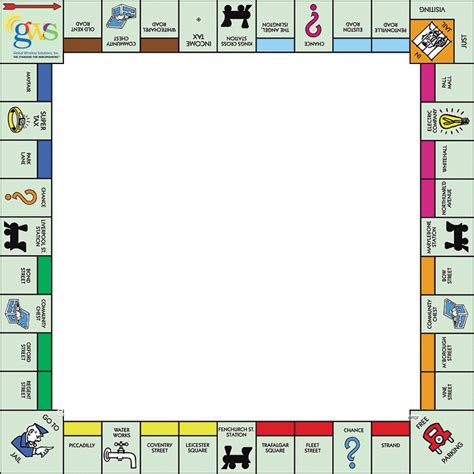 Download Convert To Base64 Board Game Border Monopoly Printable Game