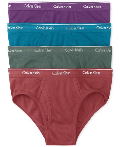 Calvin Klein Mens Low Rise Hip Briefs 4 Pack U4183 In White For Men Lyst