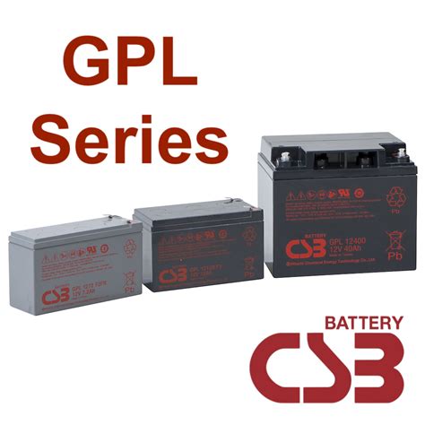 CSB GPL12120F2FR SLA AGM Battery Battery Store Inc