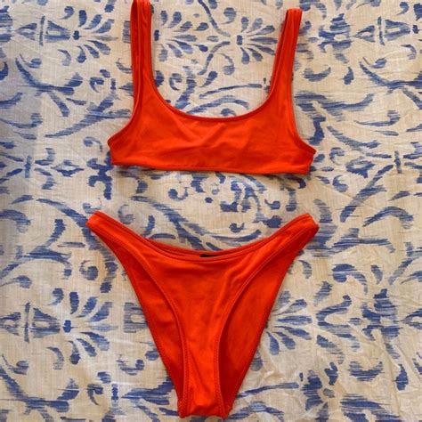 Triangl Swimwear Swim Triangl Orange Bikini Poshmark