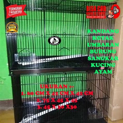 Jual Sangkar Kandang Besi Kotak Umbaran X Untuk Kucing Iguana