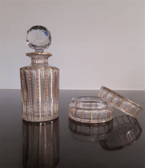 Baccarat Flacon De Parfum Avec Poudrier Cristal Catawiki