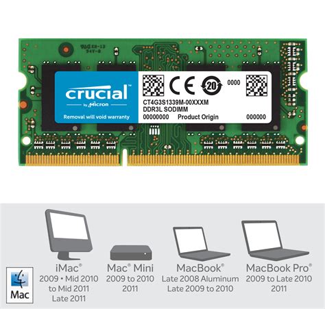 Crucial Gb Ddr L Sodimm Memory For Mac Ct G S M Crucial Ko