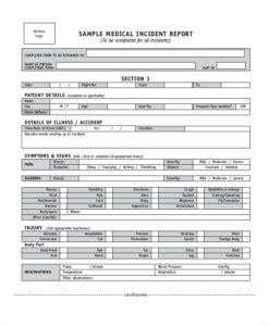 Sample Incident Report Templates Pdf Docs Word Reportform Net