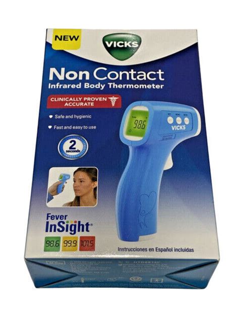 Vicks Vnt275us Non Contact Thermometer Blue 328785006353 Ebay