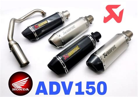 Exhaust Honda ADV150 Ekzos Full System Tabung Muffler Stainless Steel