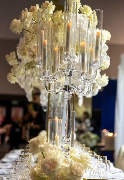 Arm Crystal Candelabra Centerpiece