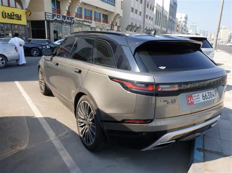 Rent A Dark Grey Range Rover Velar Id In Dubai Renty Ae