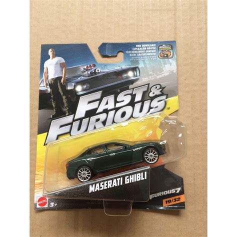 Hot Wheels Maserati Ghibli Fast Furious 7 Shopee Malaysia