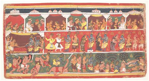 Encounters In Mathura Page From A Dispersed Bhagavata Purana Ancient