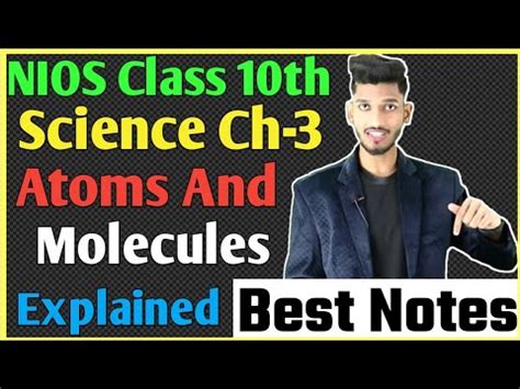 Class 10th Science Atom Molecules Fully Explanation By Vicky