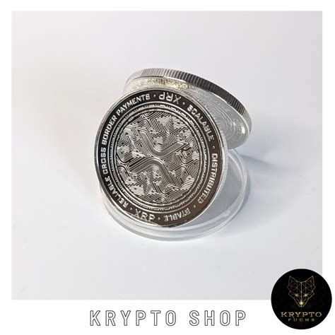 Ripple XRP 2021 Silber Krypto Münze mit weißen Display Geschenk NEU eBay