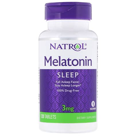 Natrol, Melatonin, 3 mg, 120 Tablets - iHerb