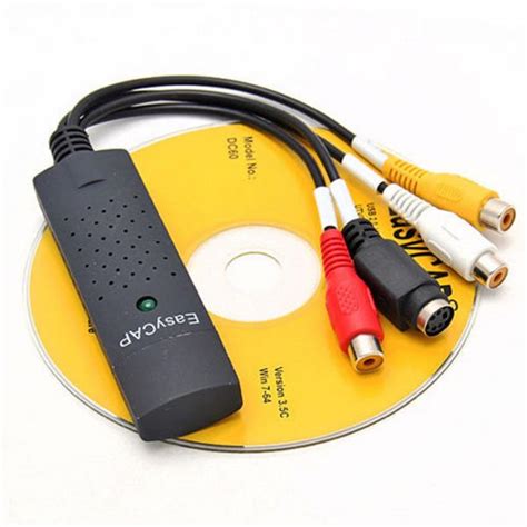 Easycap Audio Video VHS To DVD USB 2 0 Laptop Capture Card Adapter