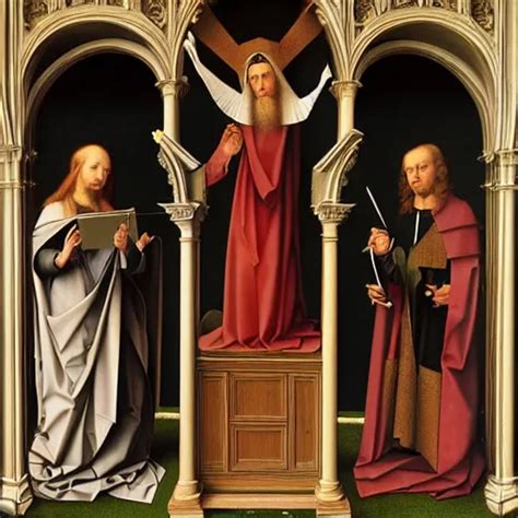 The Merode Altarpiece By Robert Campin Stable Diffusion