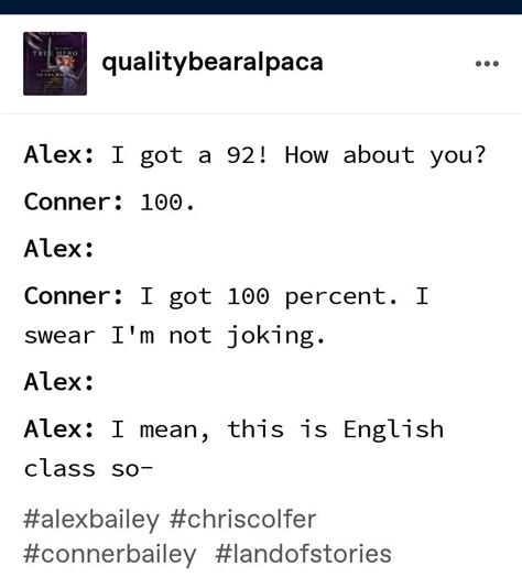 Funny Book Humor: Alex and Conner on tumblr