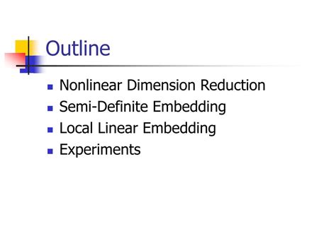 Ppt Nonlinear Dimension Reduction Powerpoint Presentation Free