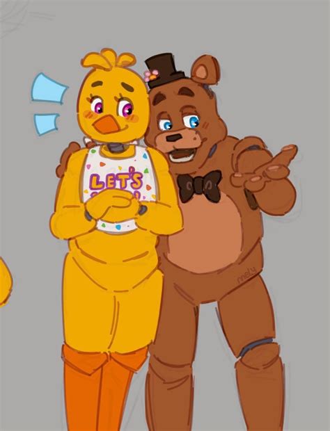 freddy  chica fnaf  chica  freddy fnaf ships fanart fnaf