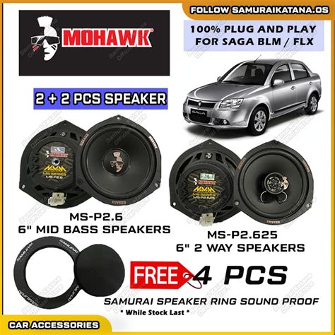 MOHAWK OEM Plug Play Front Rear Car Speaker Kereta Proton Persona